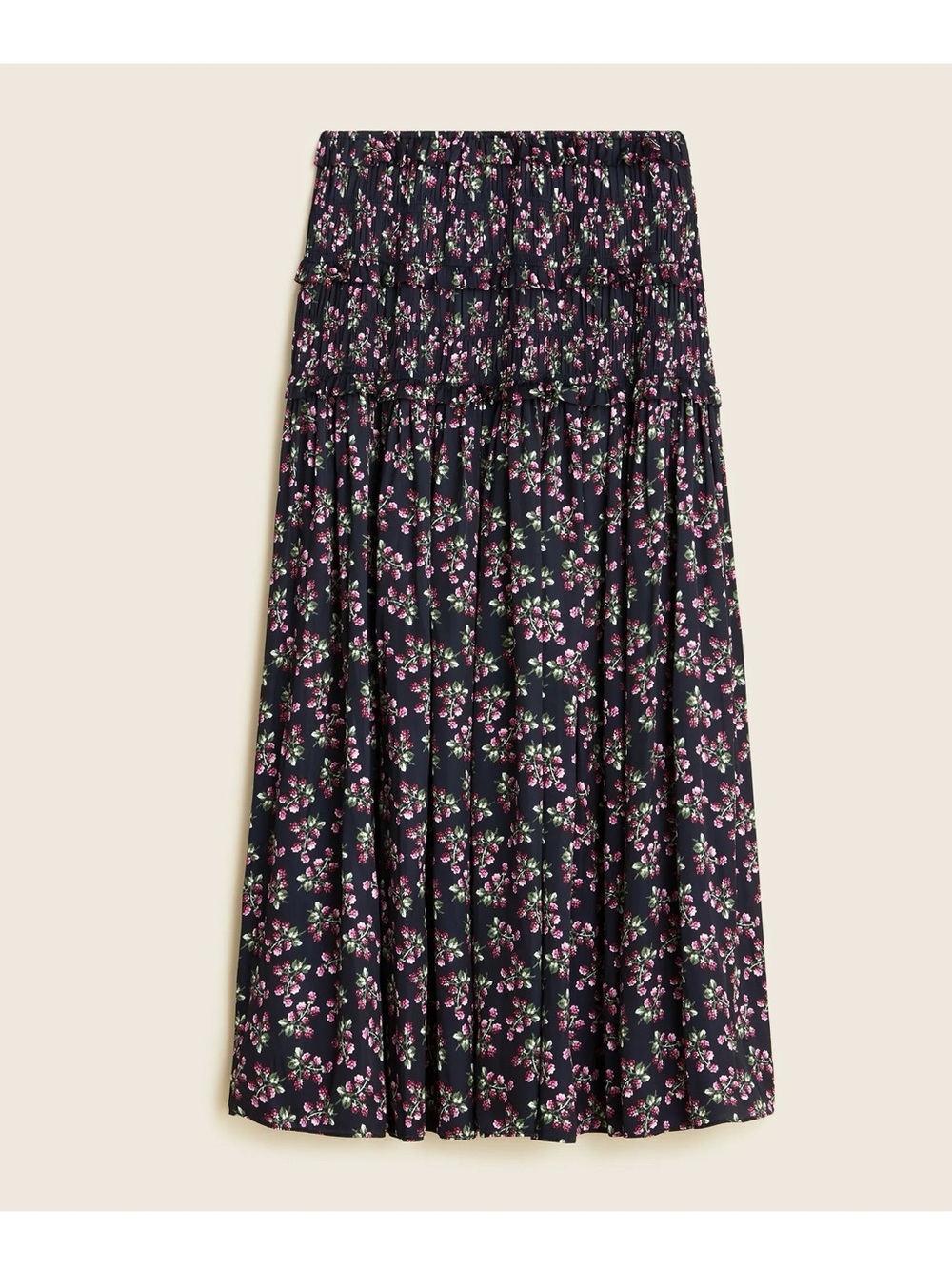 J. Crew | Featherweight satin skirt in twilight berry